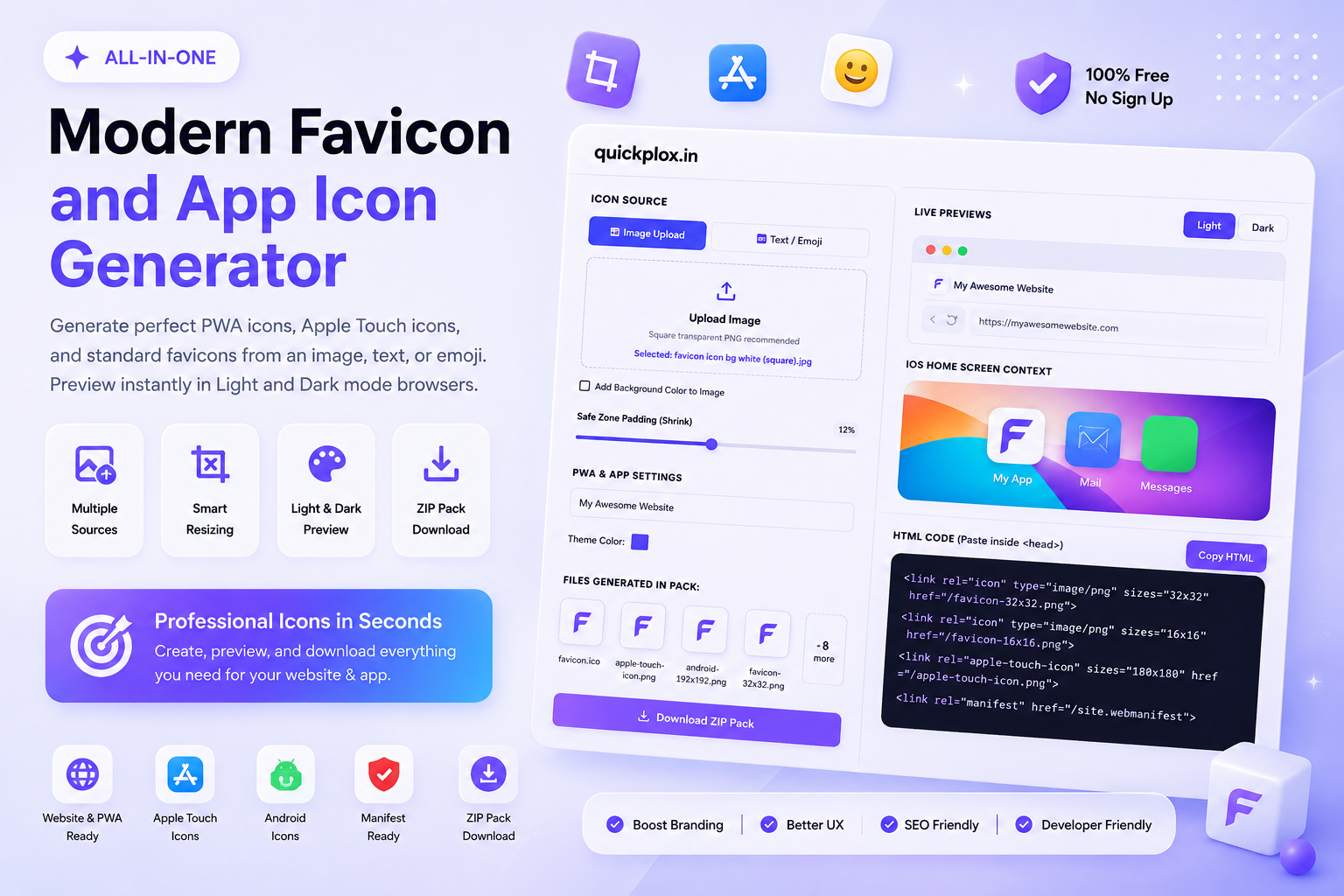 Favicon and App Icon Generator